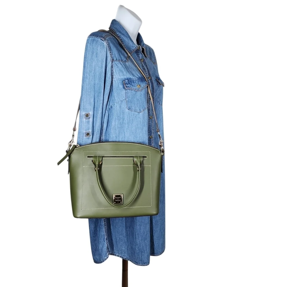 DOONEY & BOURKE BEACON DOMED SATCHEL/SHOULDER/CROSSBODY